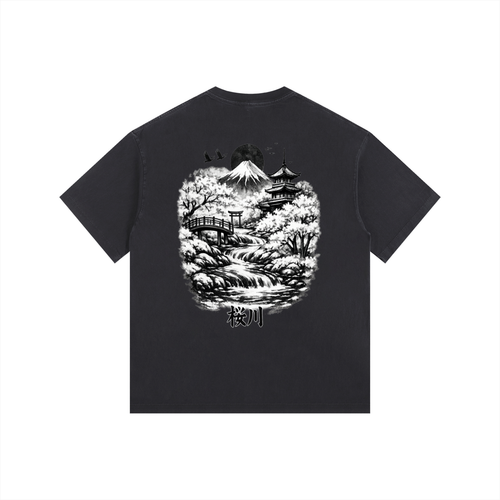 Vintage Washed Oversized Cotton T-Shirt